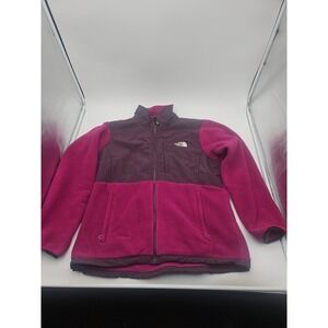 The North Face Denali Jacket Womens L Purple Polartec Fleece Outdoors Full Zip